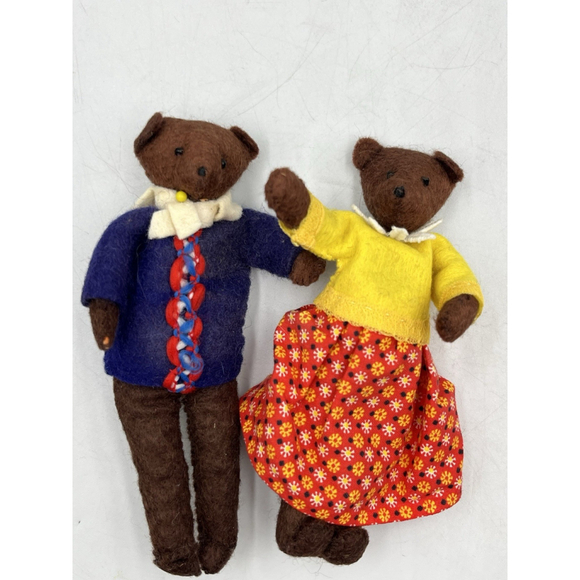 Vintage small ARTIST bear dolls from LONDON VERY HARD TO FIND RARE SET OF 2